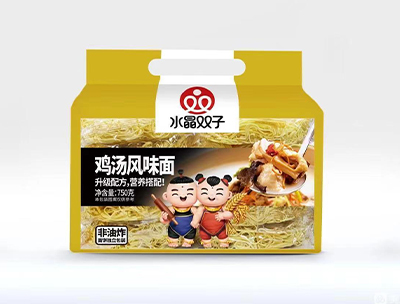 水晶双子鸡汤风味面750g